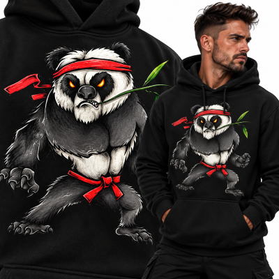 BLUZA Z KAPTUREM SPORTY WALKI  KUNGFU ZOO